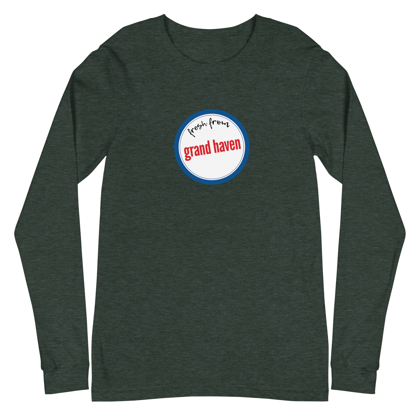 'Fresh From Grand Haven' Long Sleeve T-Shirt (Hypermarket Parody) | Unisex