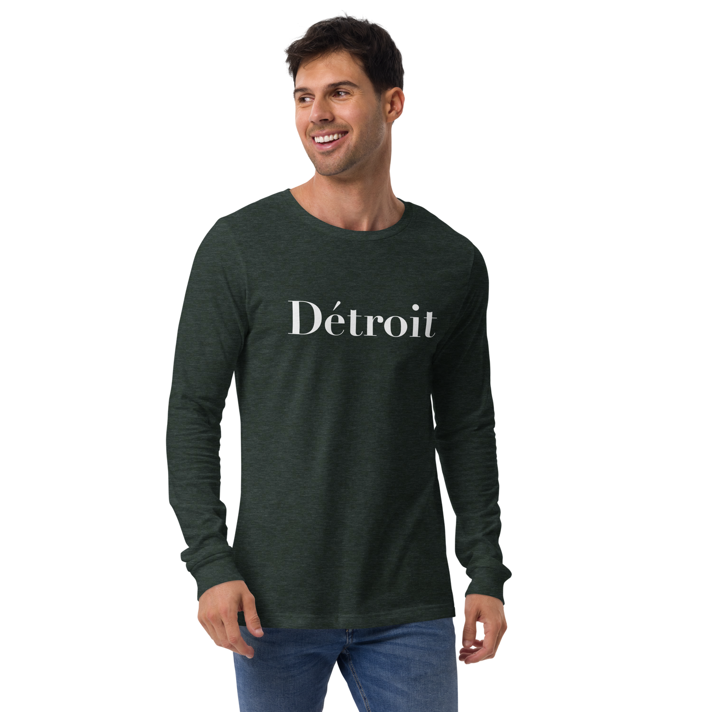 'Détroit' T-Shirt (Didot Font) | Unisex Long Sleeve