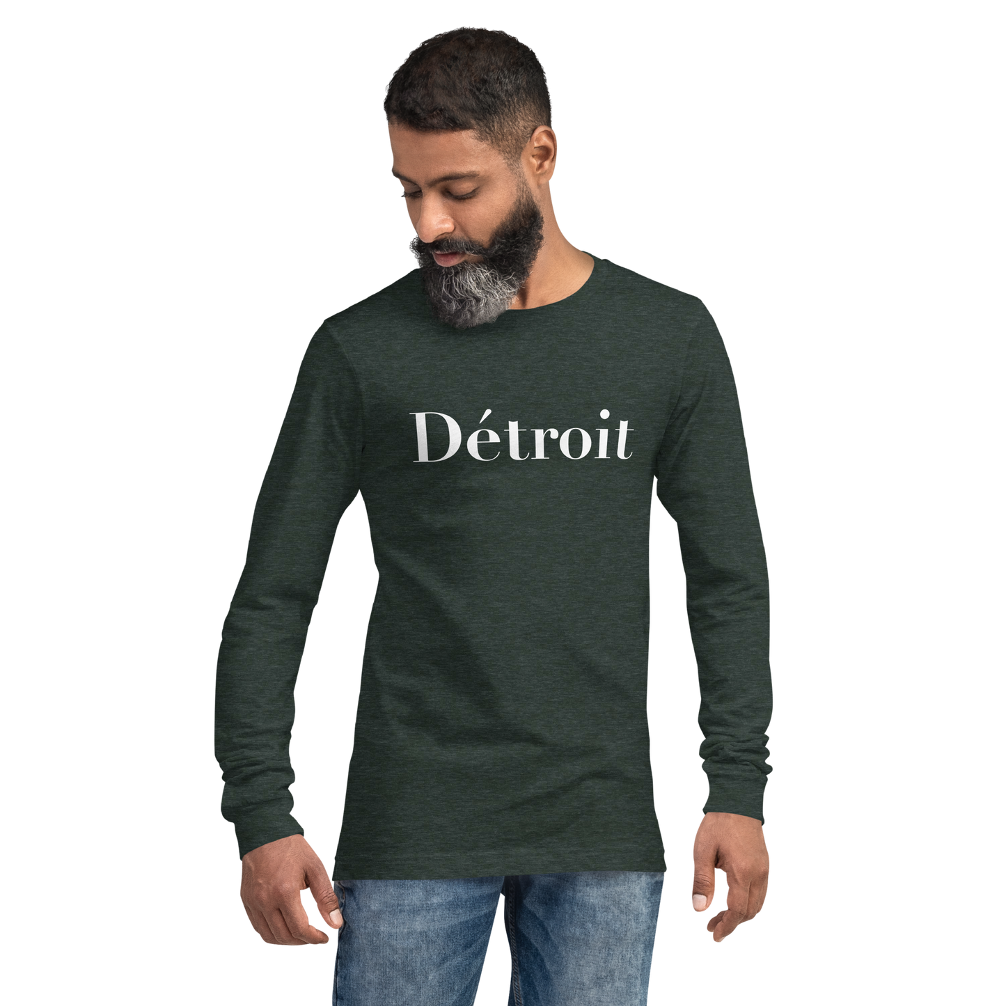 'Détroit' T-Shirt (Didot Font) | Unisex Long Sleeve