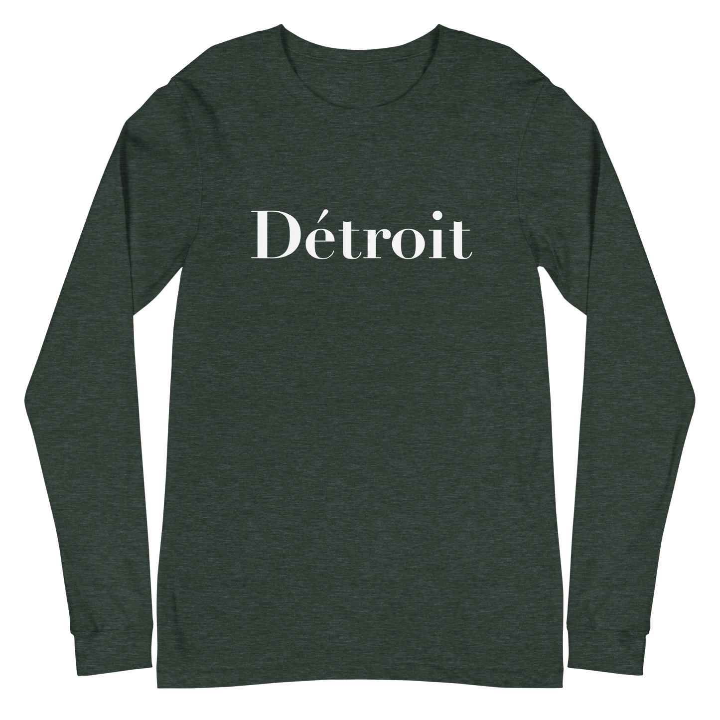 'Détroit' T-Shirt (Didot Font) | Unisex Long Sleeve