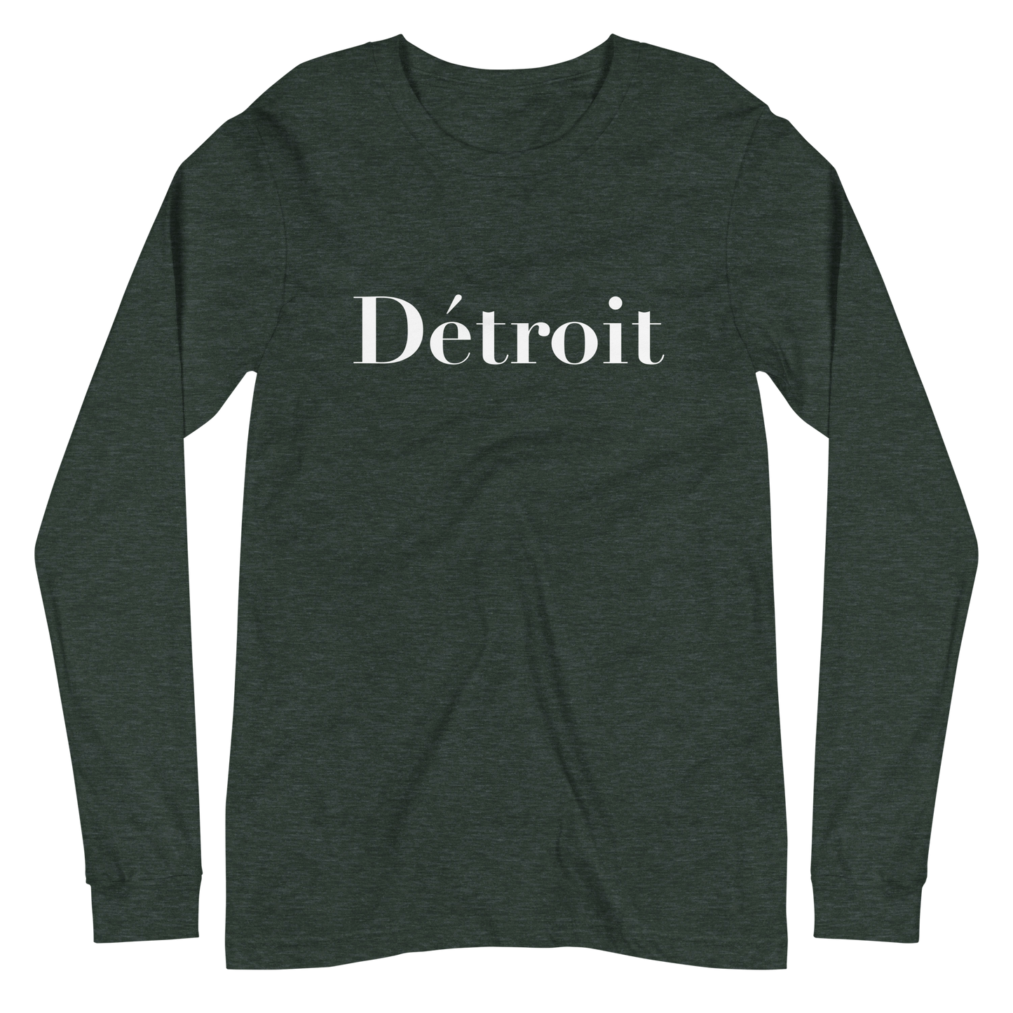 'Détroit' T-Shirt (Didot Font) | Unisex Long Sleeve