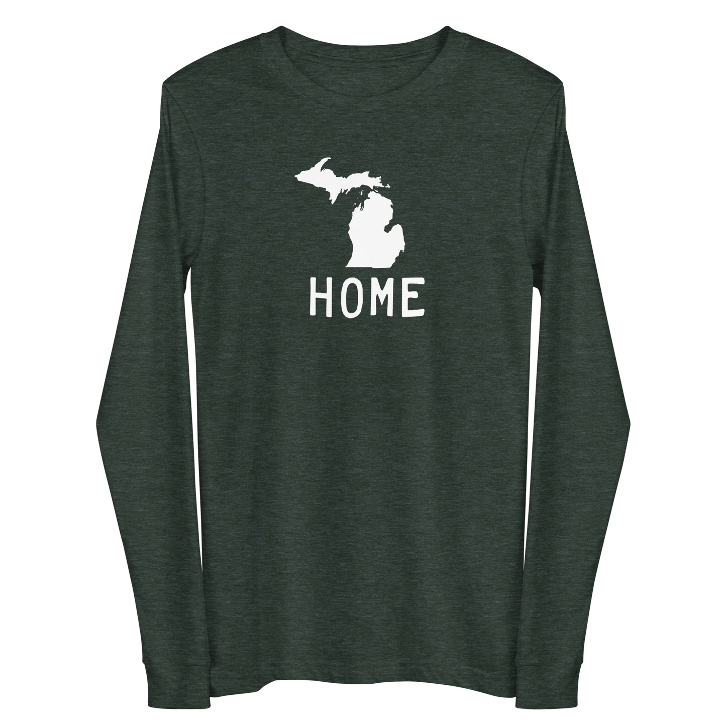 Michigan 'Home' T-Shirt (Licence Plate Font) | Unisex Long Sleeve