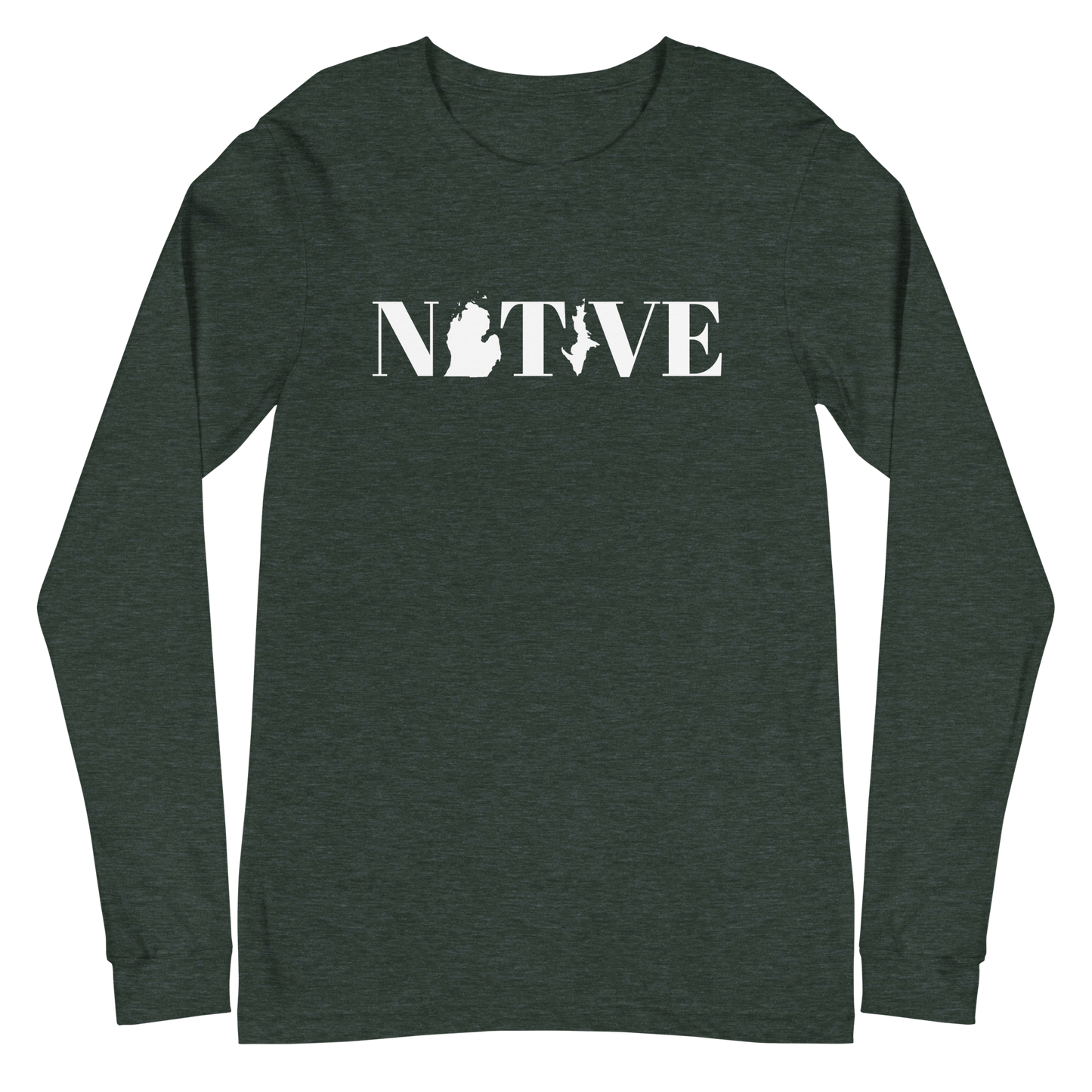 Michigan 'Native' T-Shirt (Didone Font) | Unisex Long Sleeve