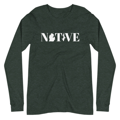 Michigan 'Native' T-Shirt (Didone Font) | Unisex Long Sleeve