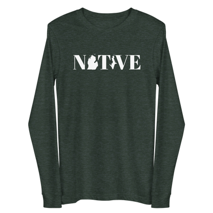 Michigan 'Native' T-Shirt (Didone Font) | Unisex Long Sleeve