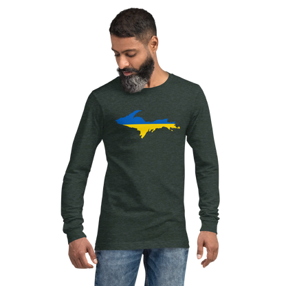 Michigan Upper Peninsula T-Shirt (w/ UP Ukraine Outline) | Unisex Long Sleeve