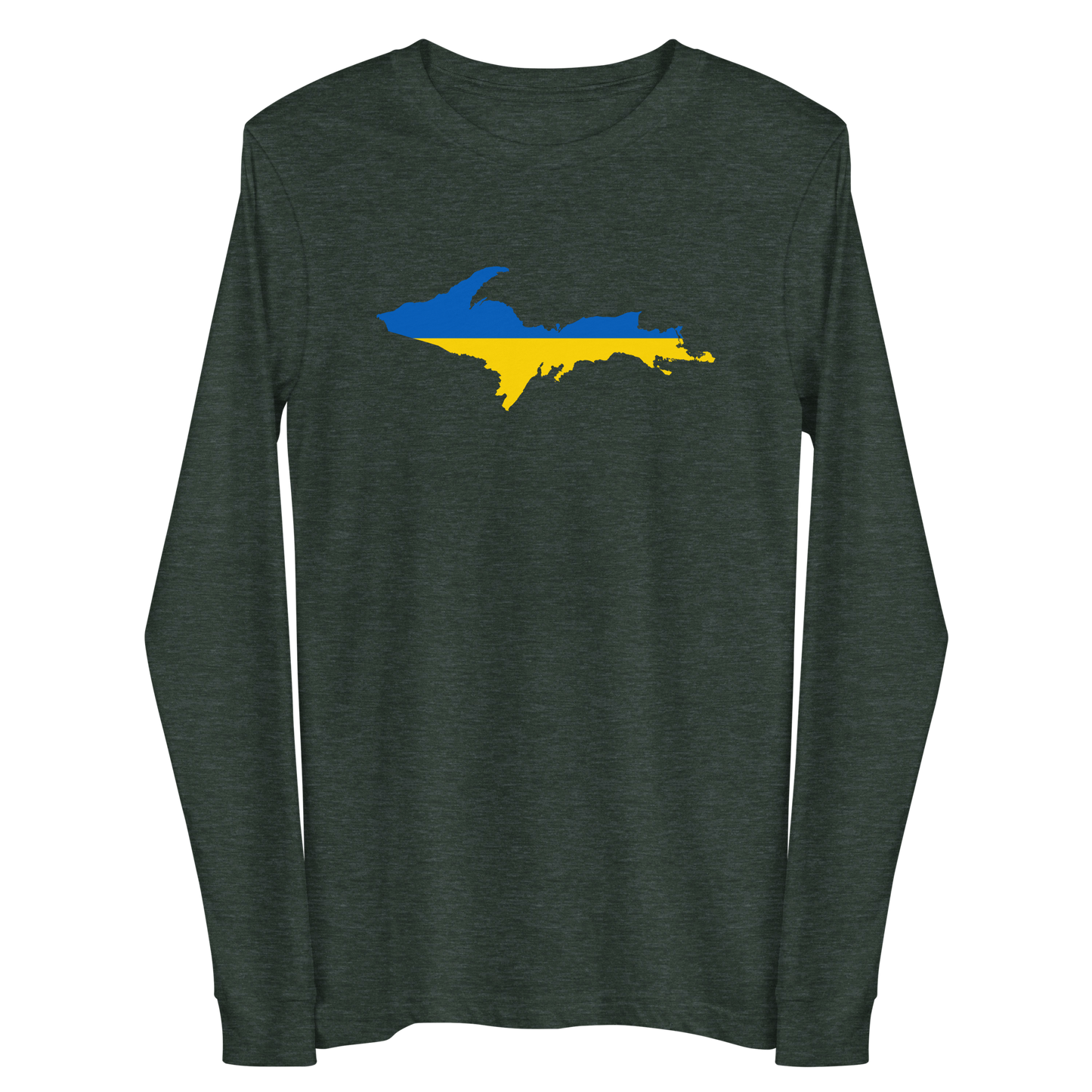 Michigan Upper Peninsula T-Shirt (w/ UP Ukraine Outline) | Unisex Long Sleeve