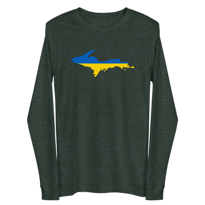 Michigan Upper Peninsula T-Shirt (w/ UP Ukraine Outline) | Unisex Long Sleeve