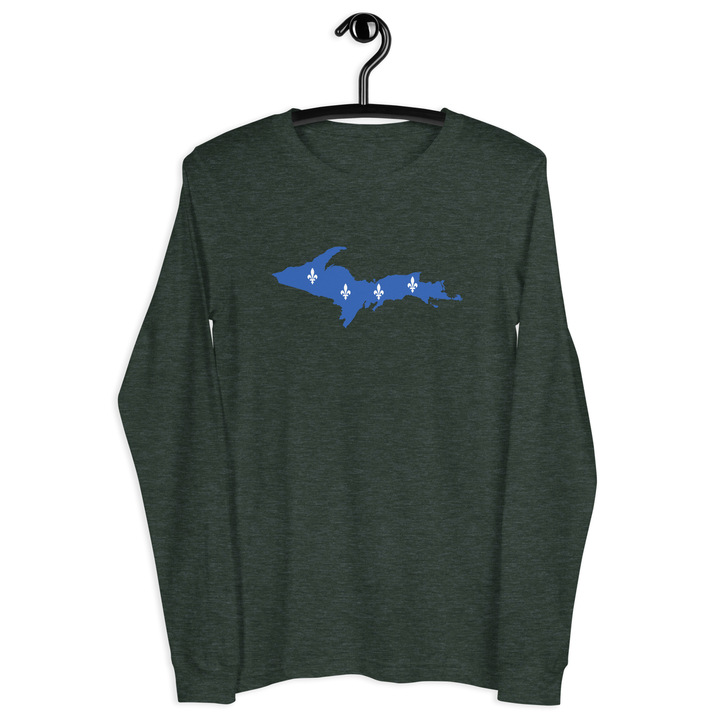 Michigan Upper Peninsula T-Shirt (w/ UP Quebec Flag Outline) | Unisex Long Sleeve