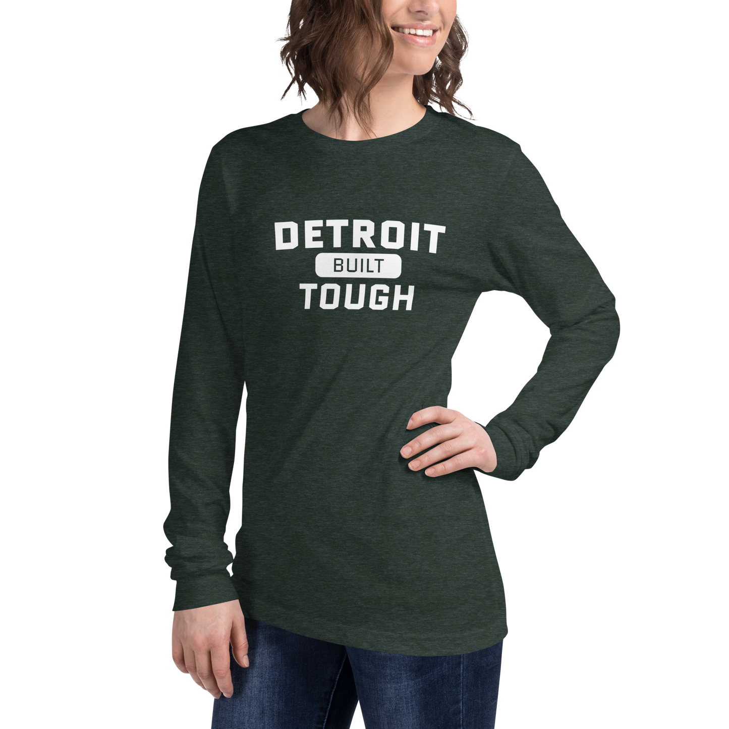 'Built Detroit Tough' Long Sleeve T-Shirt | Unisex