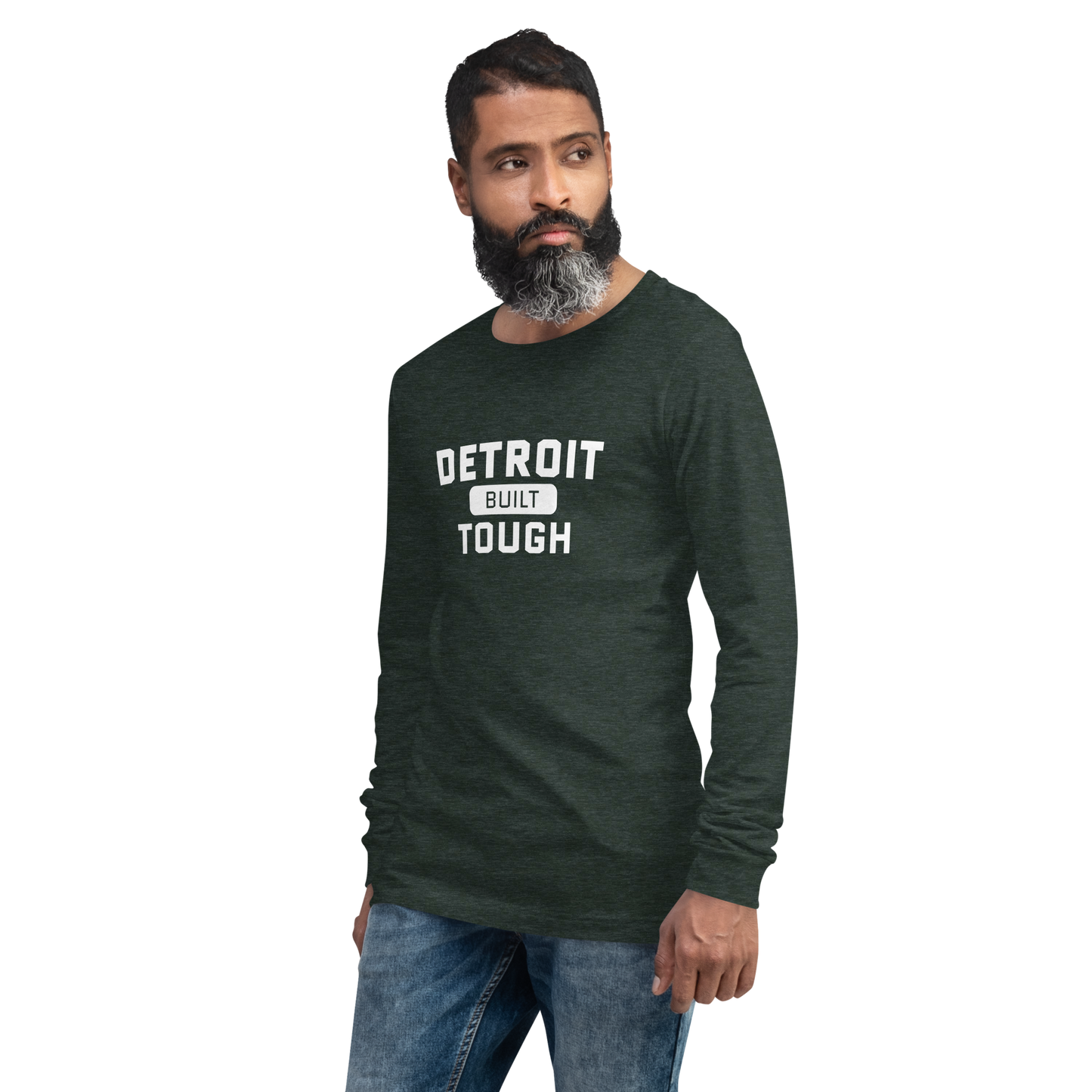 'Built Detroit Tough' Long Sleeve T-Shirt | Unisex