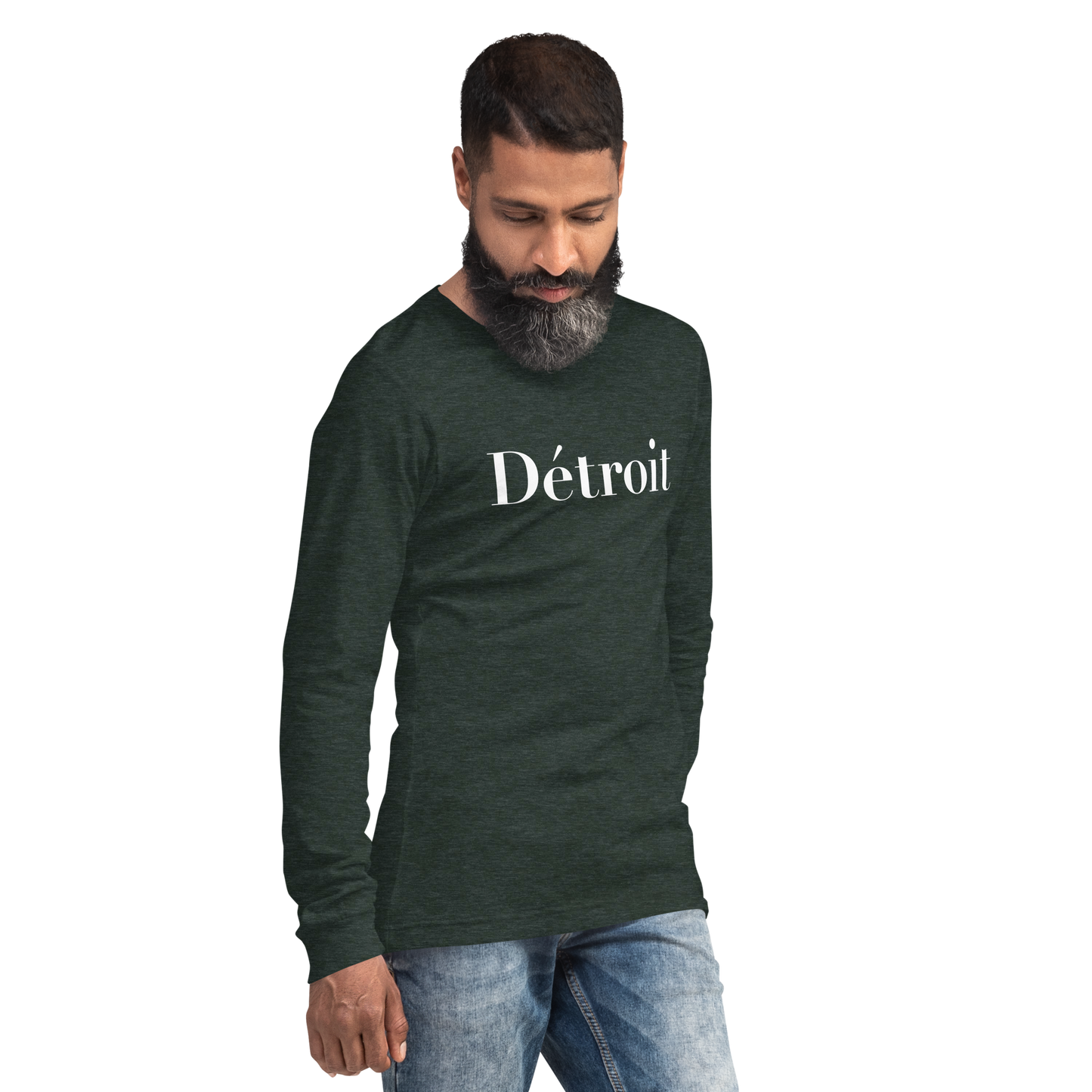 'Détroit' T-Shirt (Didot Font) | Unisex Long Sleeve