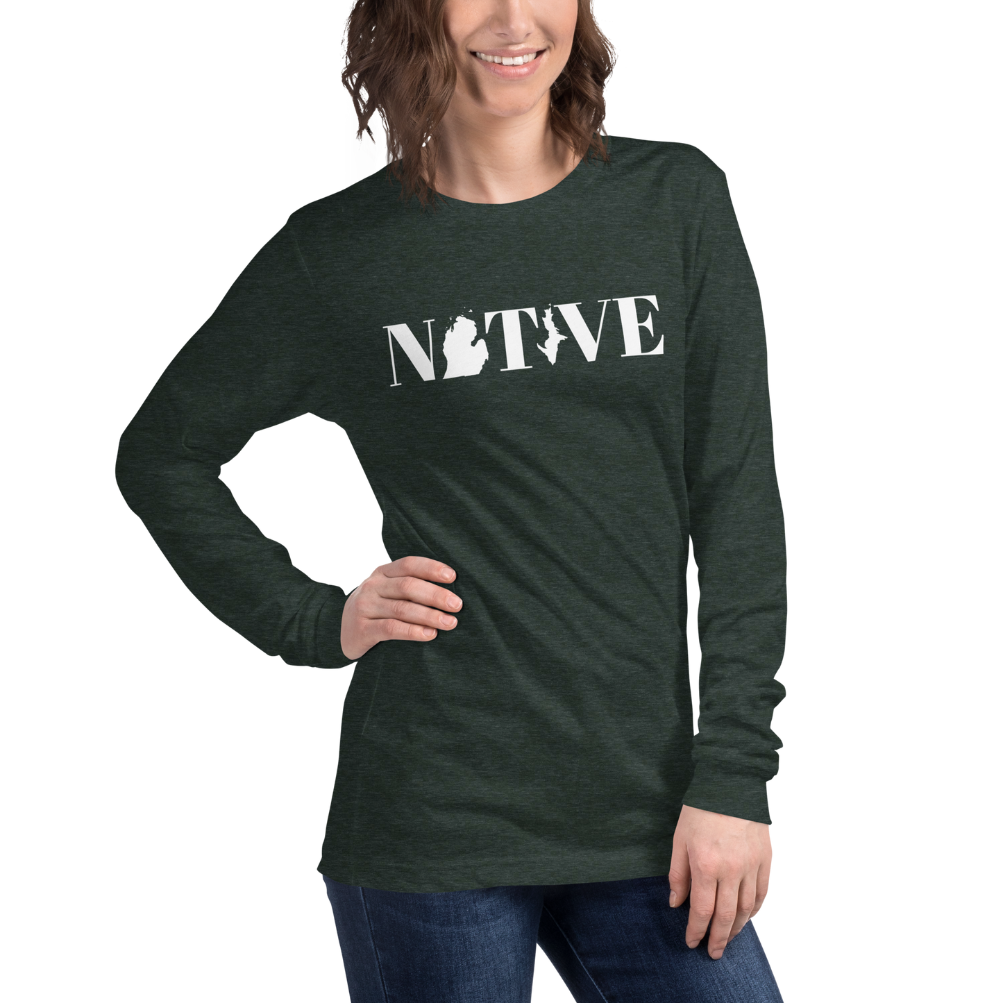 Michigan 'Native' T-Shirt (Didone Font) | Unisex Long Sleeve