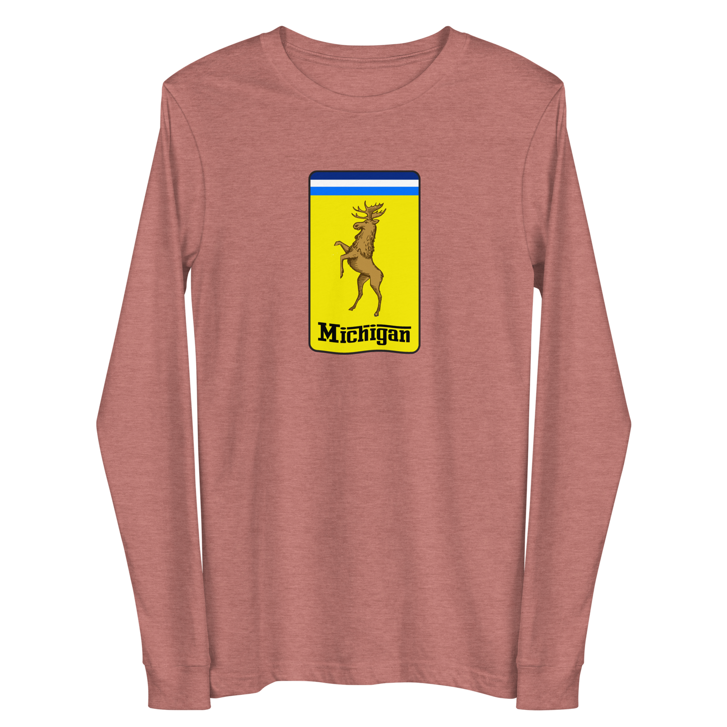 'Michigan' Unisex Long Sleeve T-Shirt (Italian Sports Car Parody)