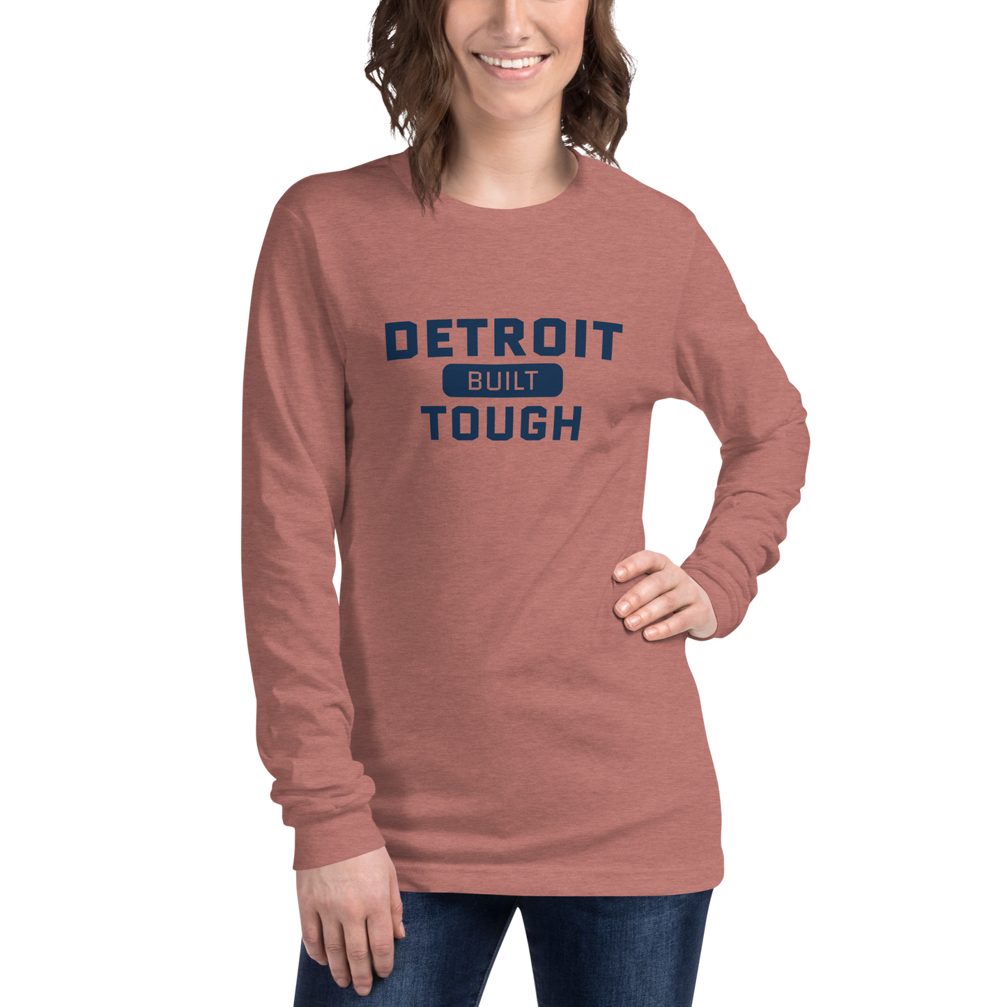 'Built Detroit Tough' Long Sleeve T-Shirt | Unisex