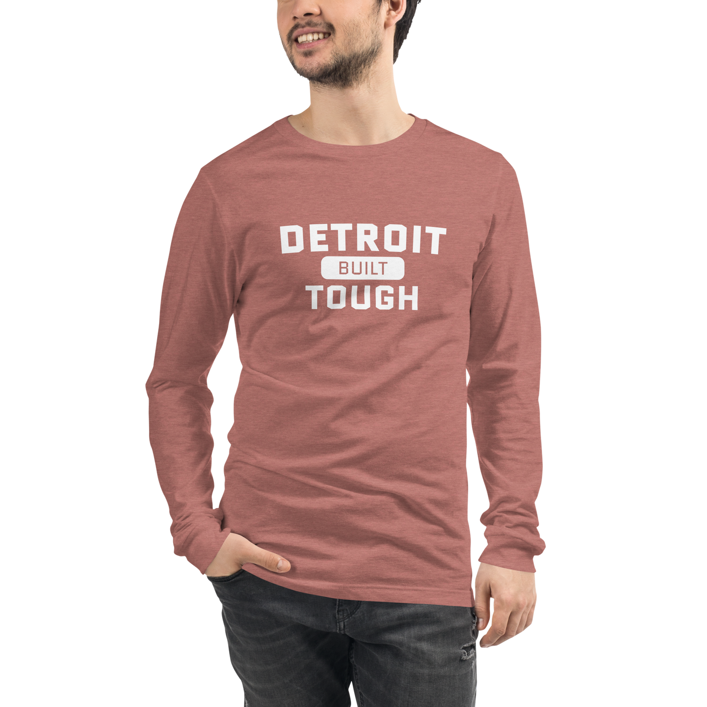 'Built Detroit Tough' Long Sleeve T-Shirt | Unisex