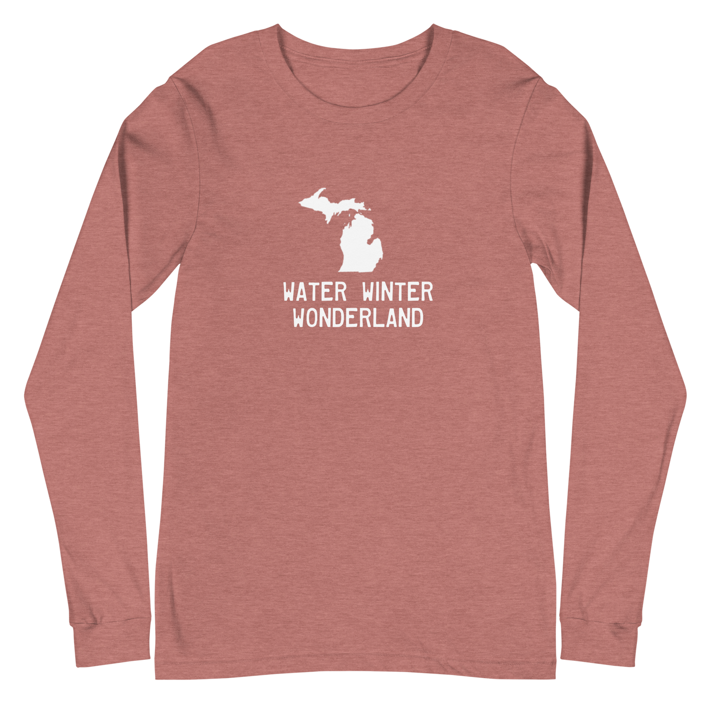 Michigan 'Water Winter Wonderland' Long Sleeve T-Shirt | Unisex