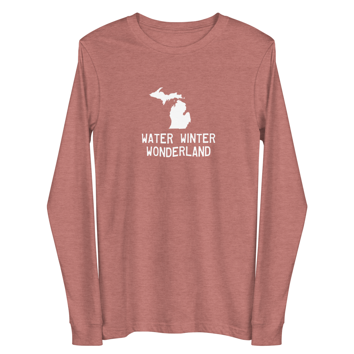 Michigan 'Water Winter Wonderland' Long Sleeve T-Shirt | Unisex