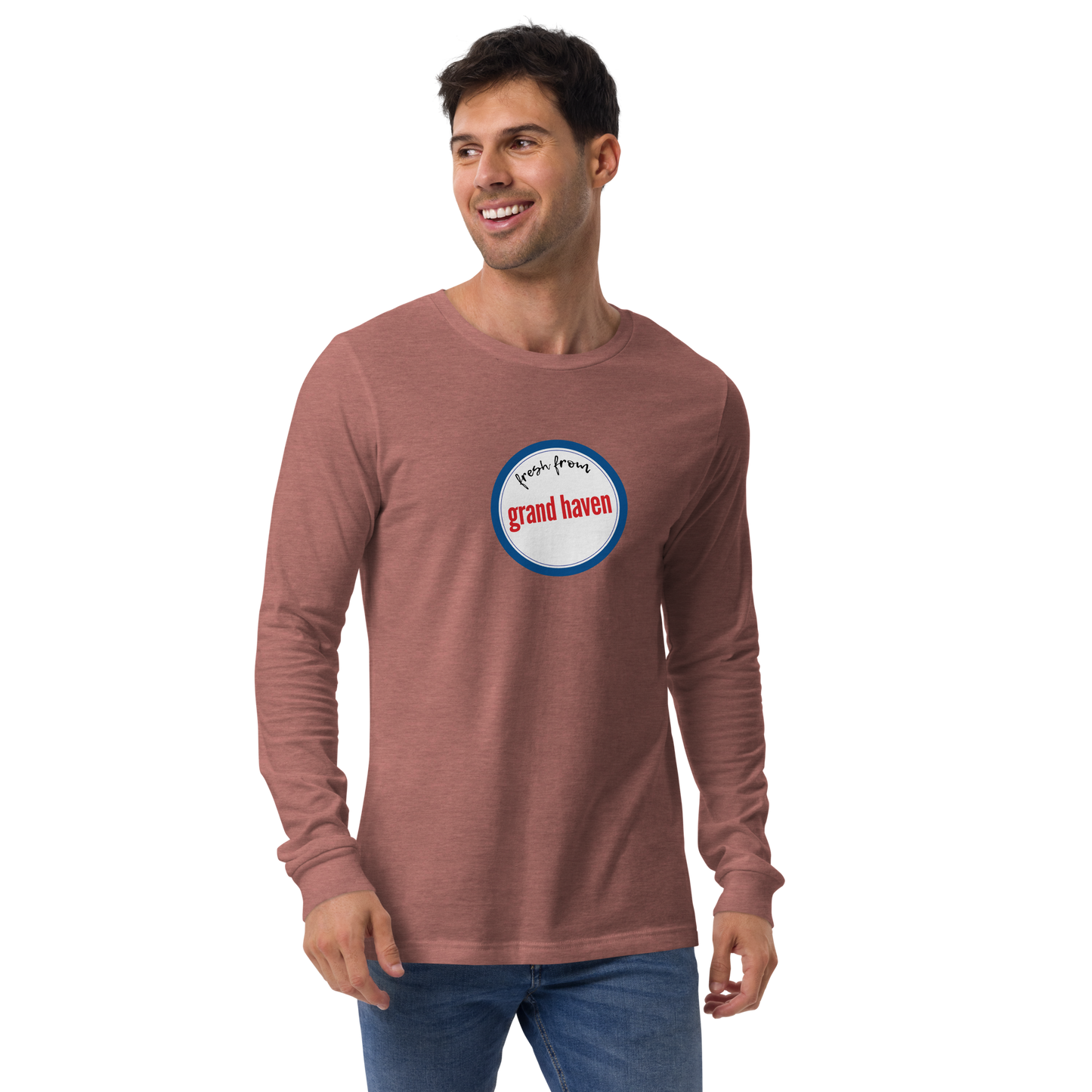 'Fresh From Grand Haven' Long Sleeve T-Shirt (Hypermarket Parody) | Unisex