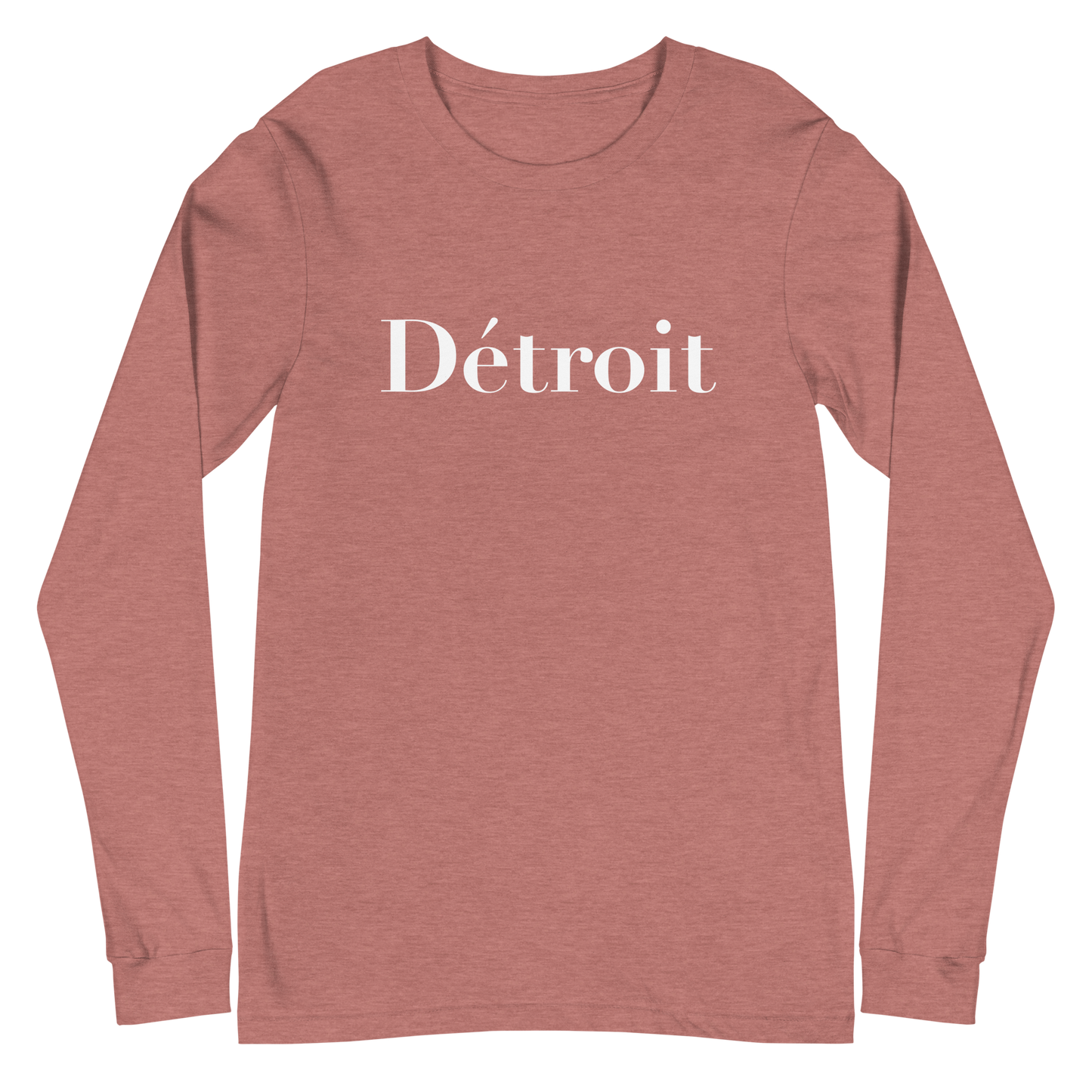 'Détroit' T-Shirt (Didot Font) | Unisex Long Sleeve