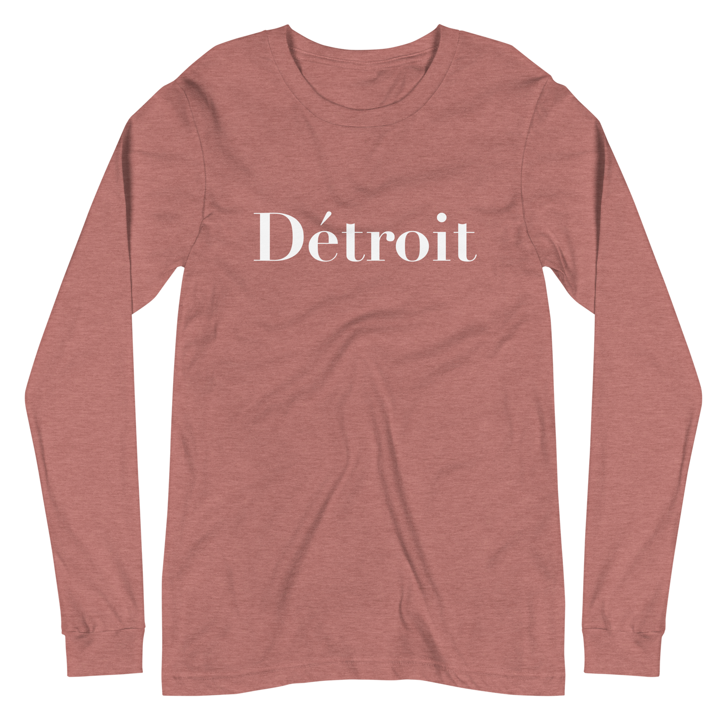 'Détroit' T-Shirt (Didot Font) | Unisex Long Sleeve