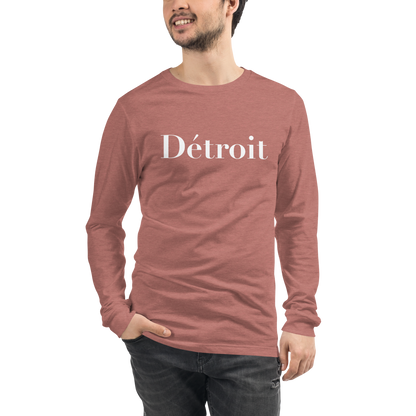 'Détroit' T-Shirt (Didot Font) | Unisex Long Sleeve