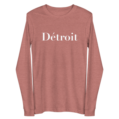 'Détroit' T-Shirt (Didot Font) | Unisex Long Sleeve