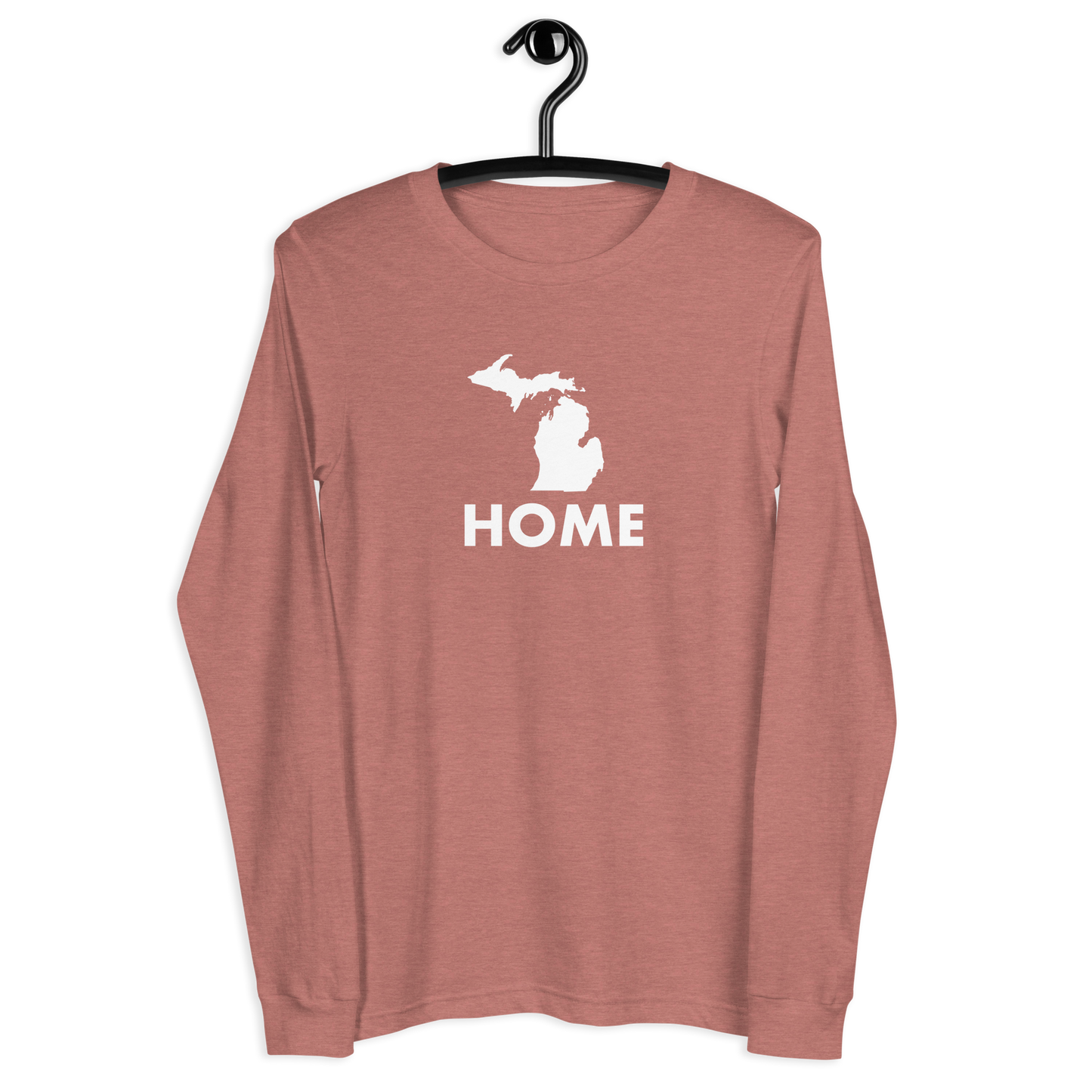 Michigan 'Home' T-Shirt (Geometric Sans Font) | Unisex Long Sleeve