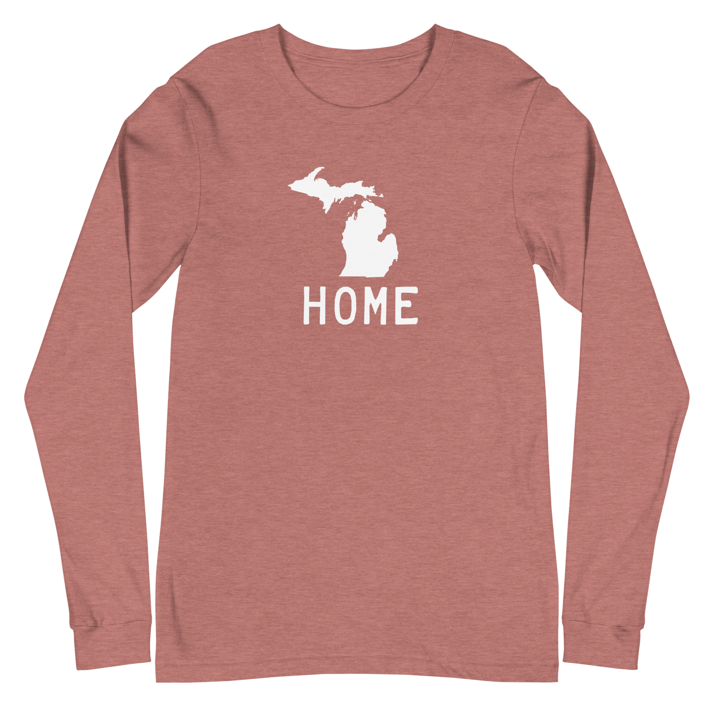 Michigan 'Home' T-Shirt (Licence Plate Font) | Unisex Long Sleeve