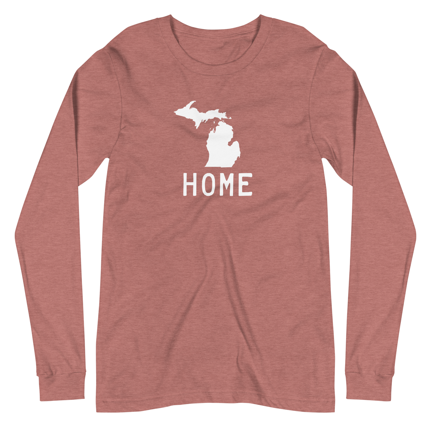 Michigan 'Home' T-Shirt (Licence Plate Font) | Unisex Long Sleeve