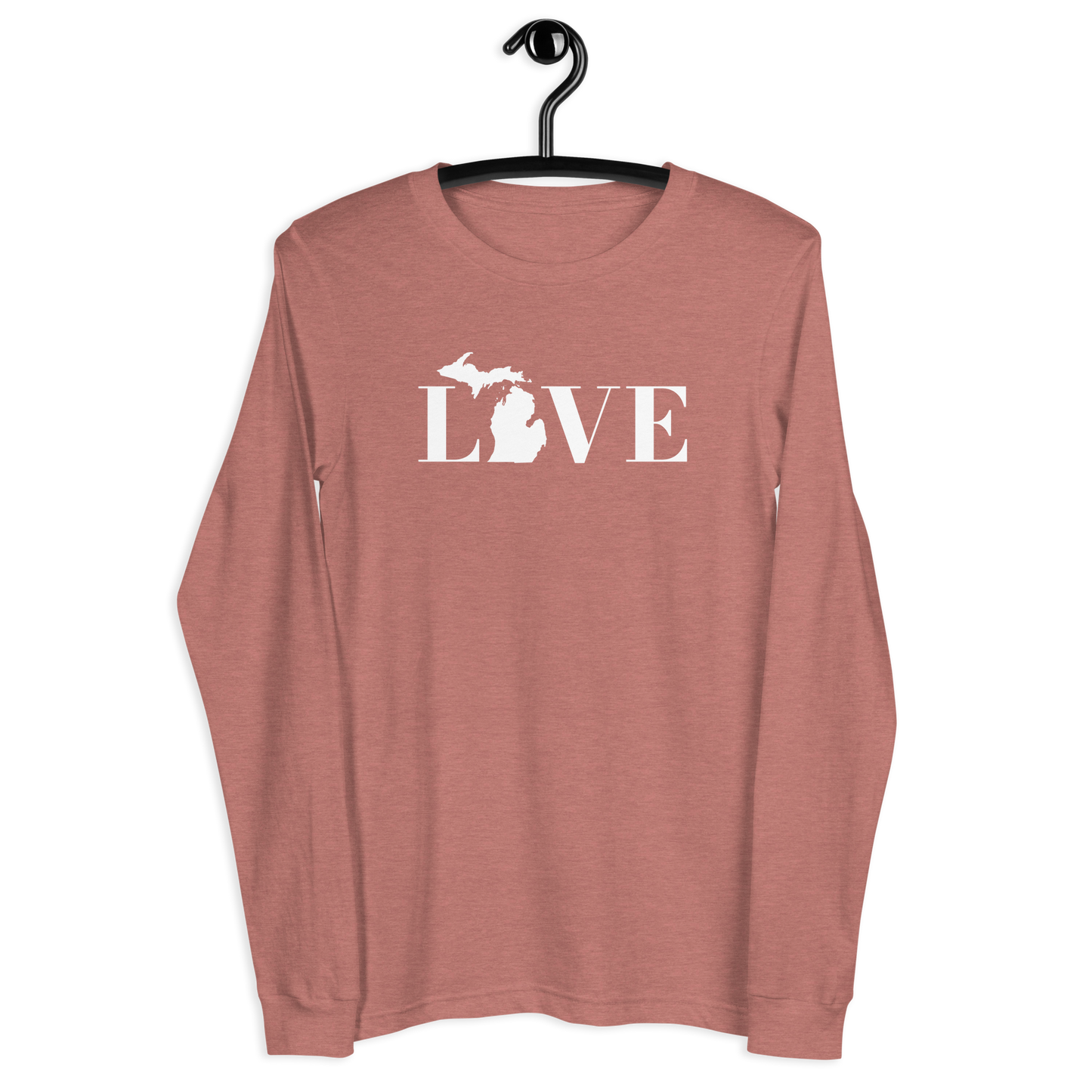 Michigan 'Love' T-Shirt (Didone Font) | Unisex Long Sleeve