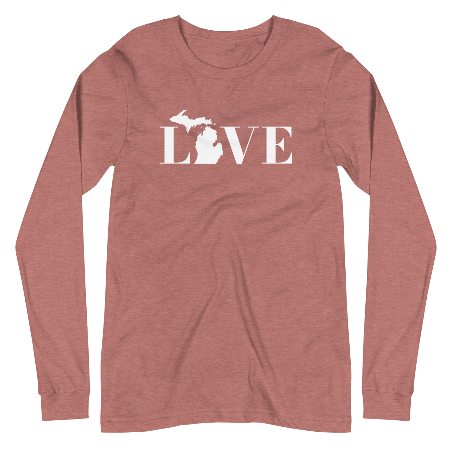 Michigan 'Love' T-Shirt (Didone Font) | Unisex Long Sleeve