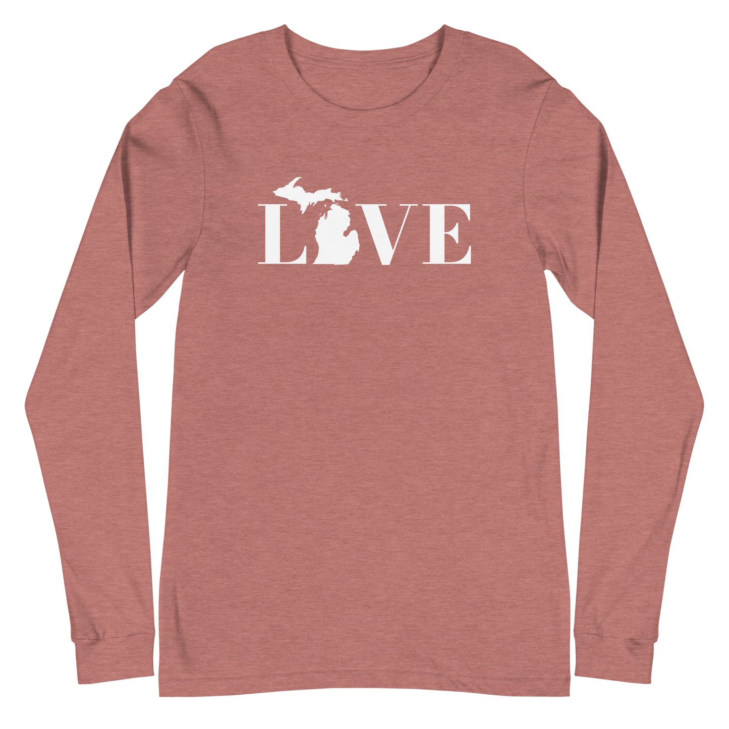 Michigan 'Love' T-Shirt (Didone Font) | Unisex Long Sleeve