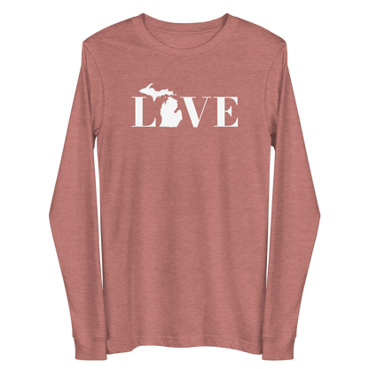 Michigan 'Love' T-Shirt (Didone Font) | Unisex Long Sleeve