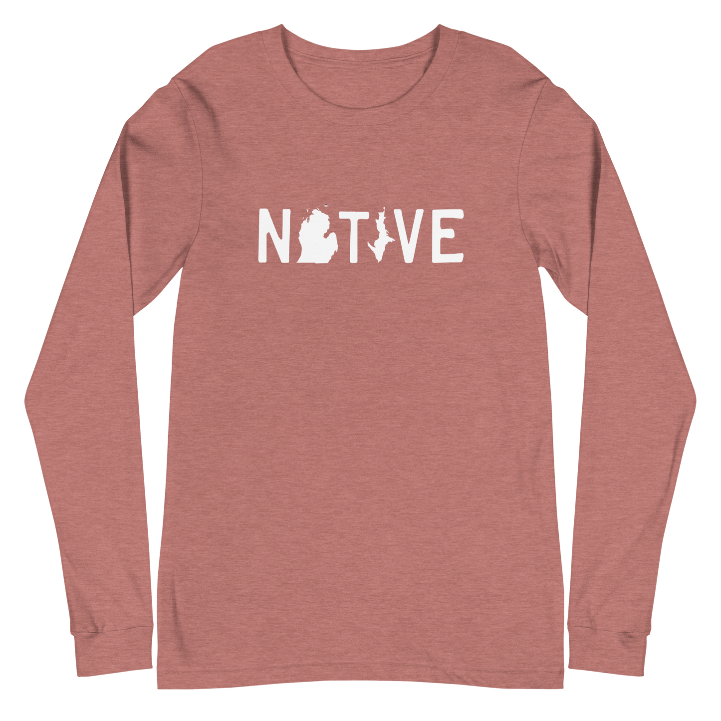 Michigan 'Native' T-Shirt (Licence Plate Font) | Unisex Long Sleeve