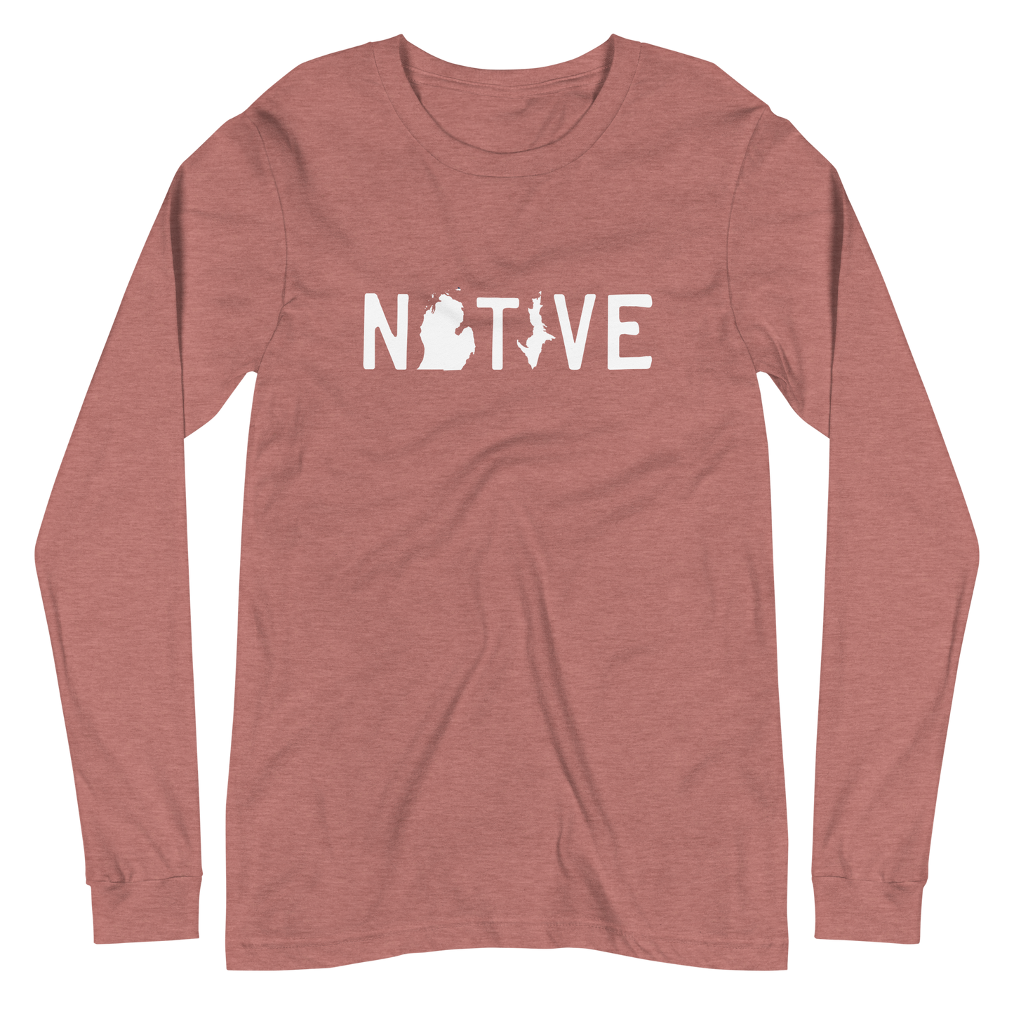 Michigan 'Native' T-Shirt (Licence Plate Font) | Unisex Long Sleeve