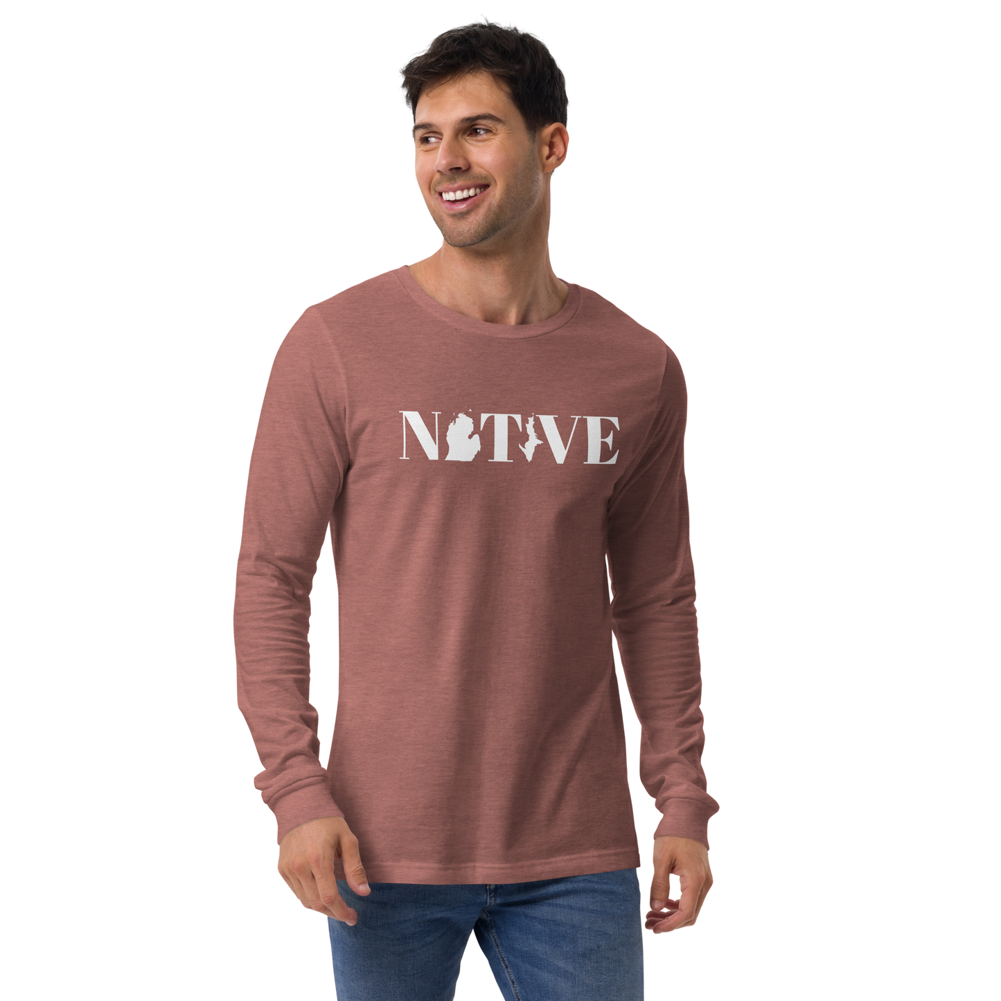 Michigan 'Native' T-Shirt (Didone Font) | Unisex Long Sleeve