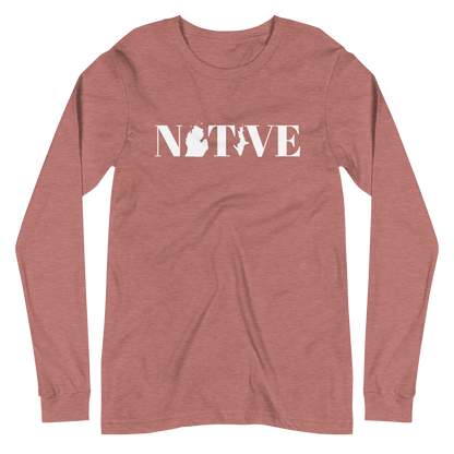 Michigan 'Native' T-Shirt (Didone Font) | Unisex Long Sleeve