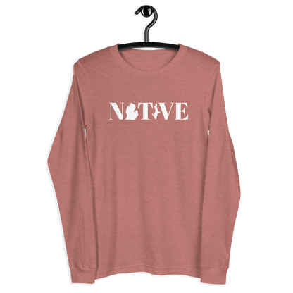 Michigan 'Native' T-Shirt (Didone Font) | Unisex Long Sleeve