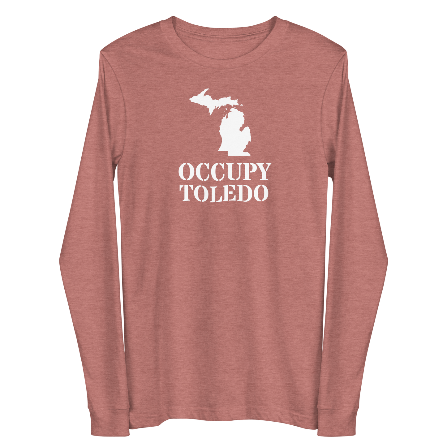 'Occupy Toledo' T-Shirt (w/ Corrected Michigan Outline) | Unisex Long Sleeve