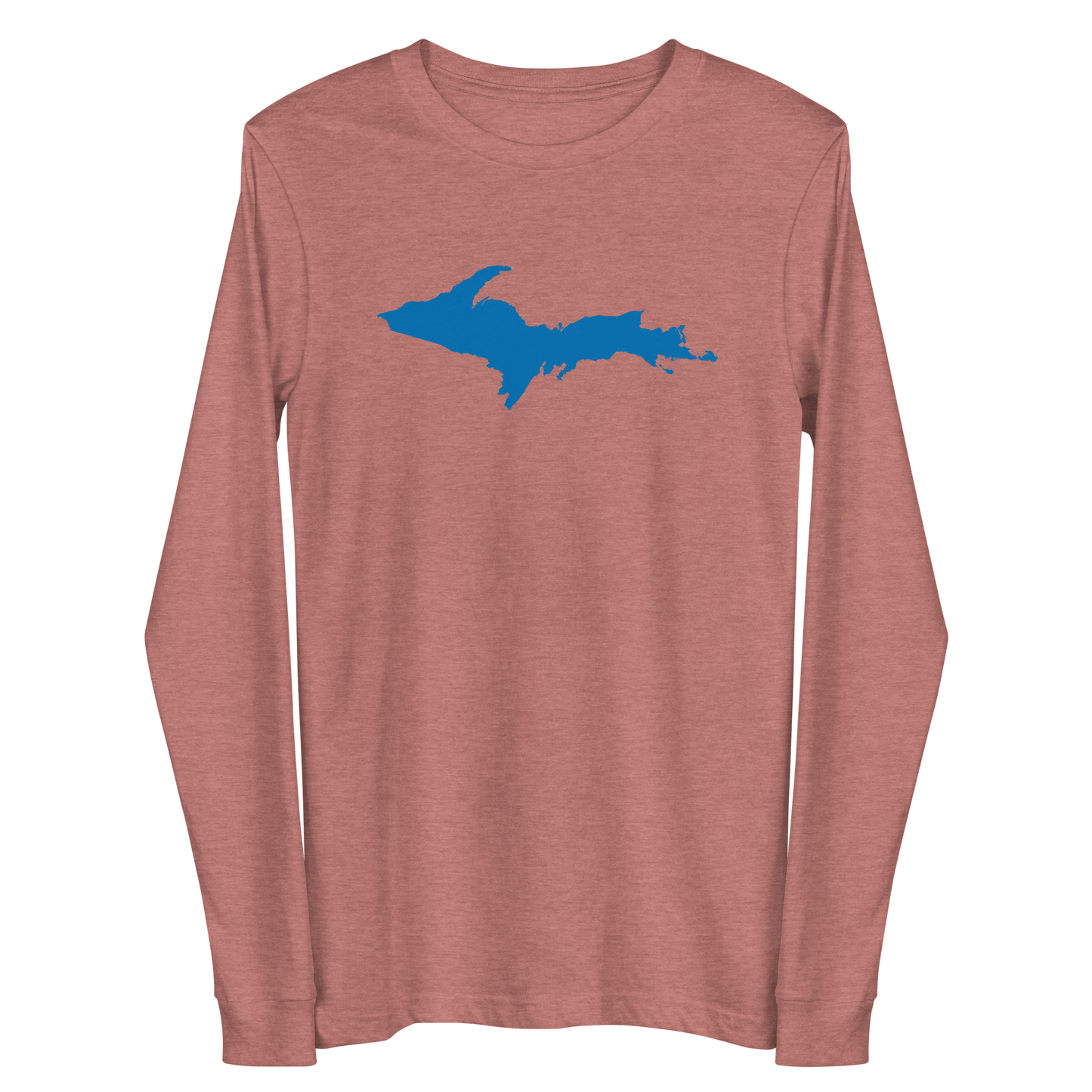 Michigan Upper Peninsula T-Shirt (w/ Azure UP Outline) | Unisex Long Sleeve