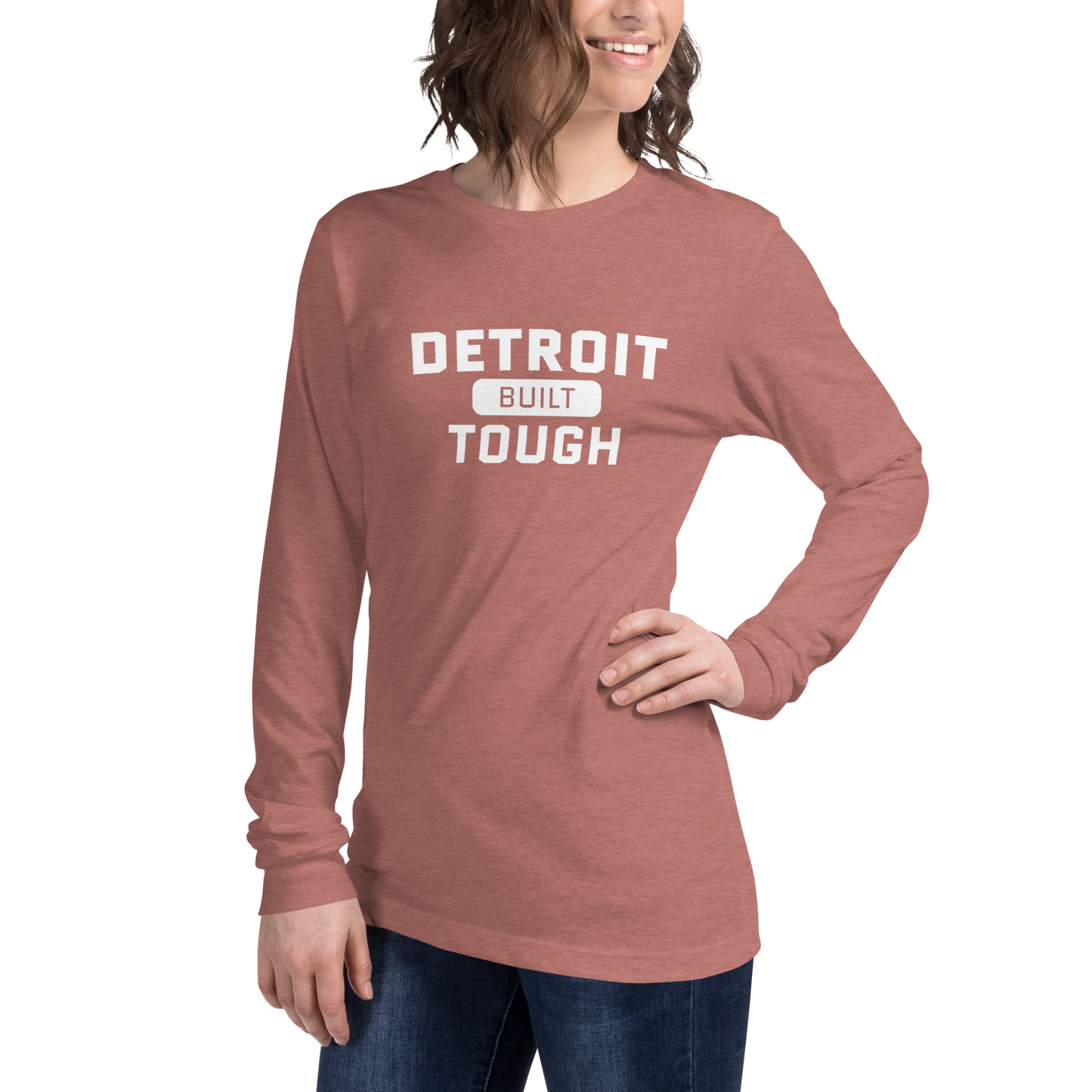 'Built Detroit Tough' Long Sleeve T-Shirt | Unisex