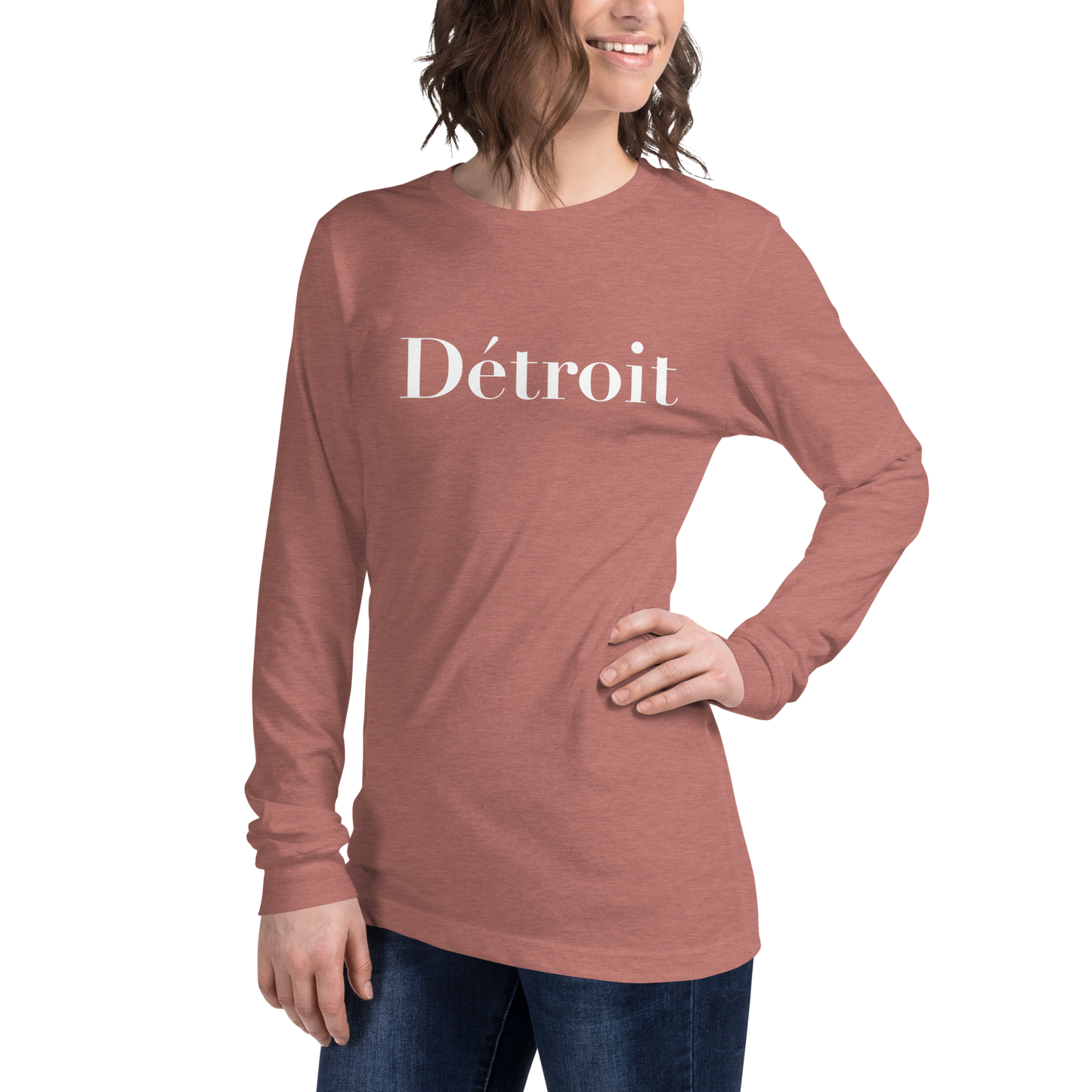 'Détroit' T-Shirt (Didot Font) | Unisex Long Sleeve