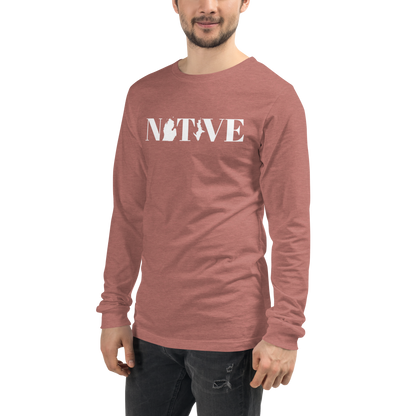 Michigan 'Native' T-Shirt (Didone Font) | Unisex Long Sleeve