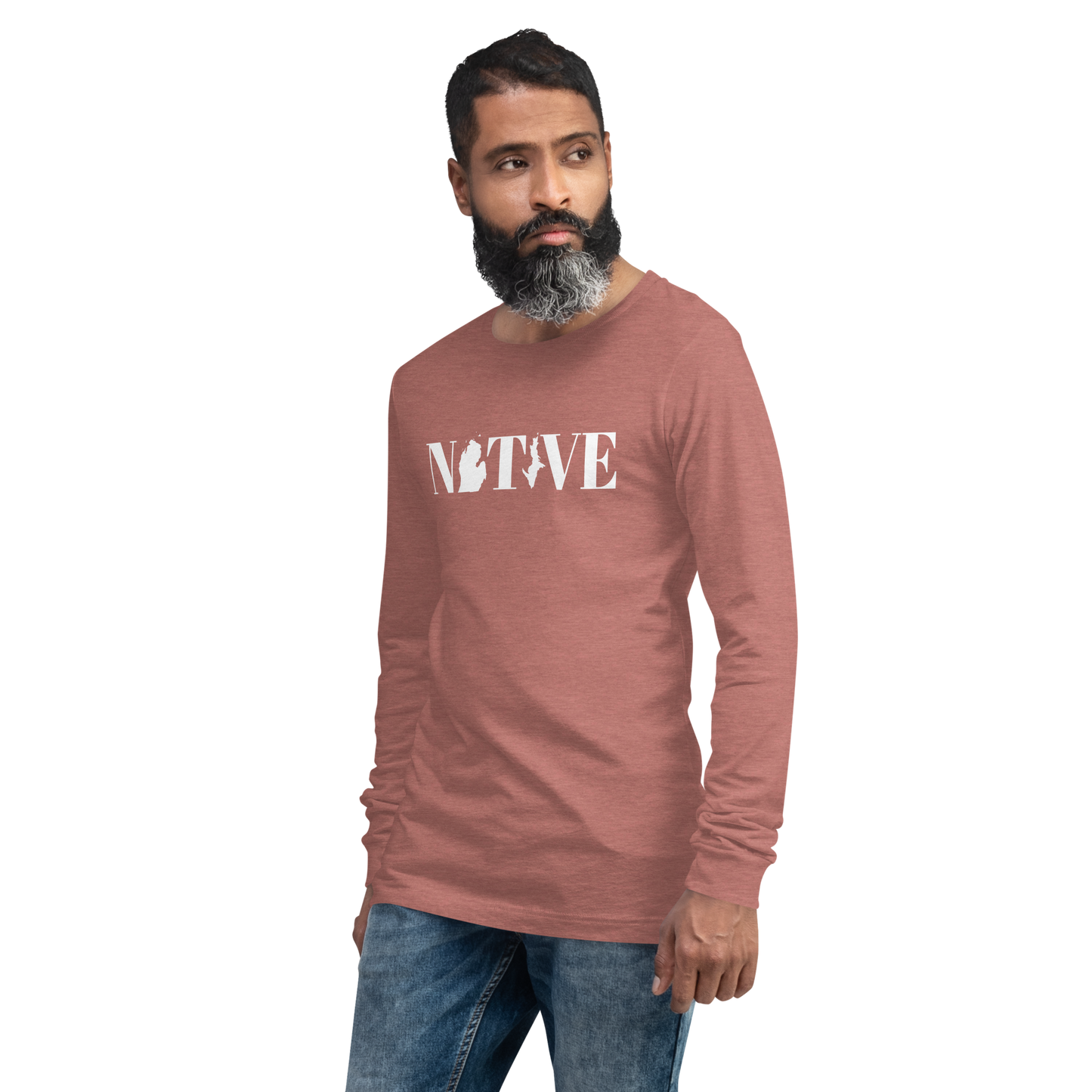 Michigan 'Native' T-Shirt (Didone Font) | Unisex Long Sleeve