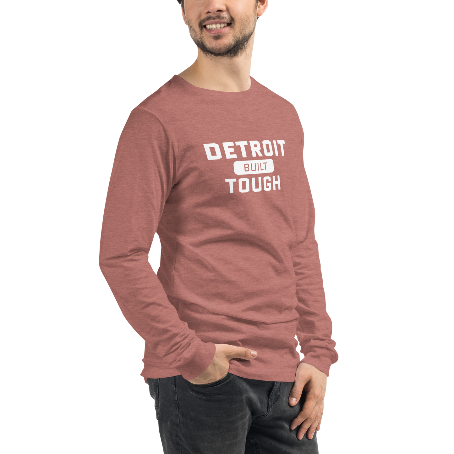 'Built Detroit Tough' Long Sleeve T-Shirt | Unisex