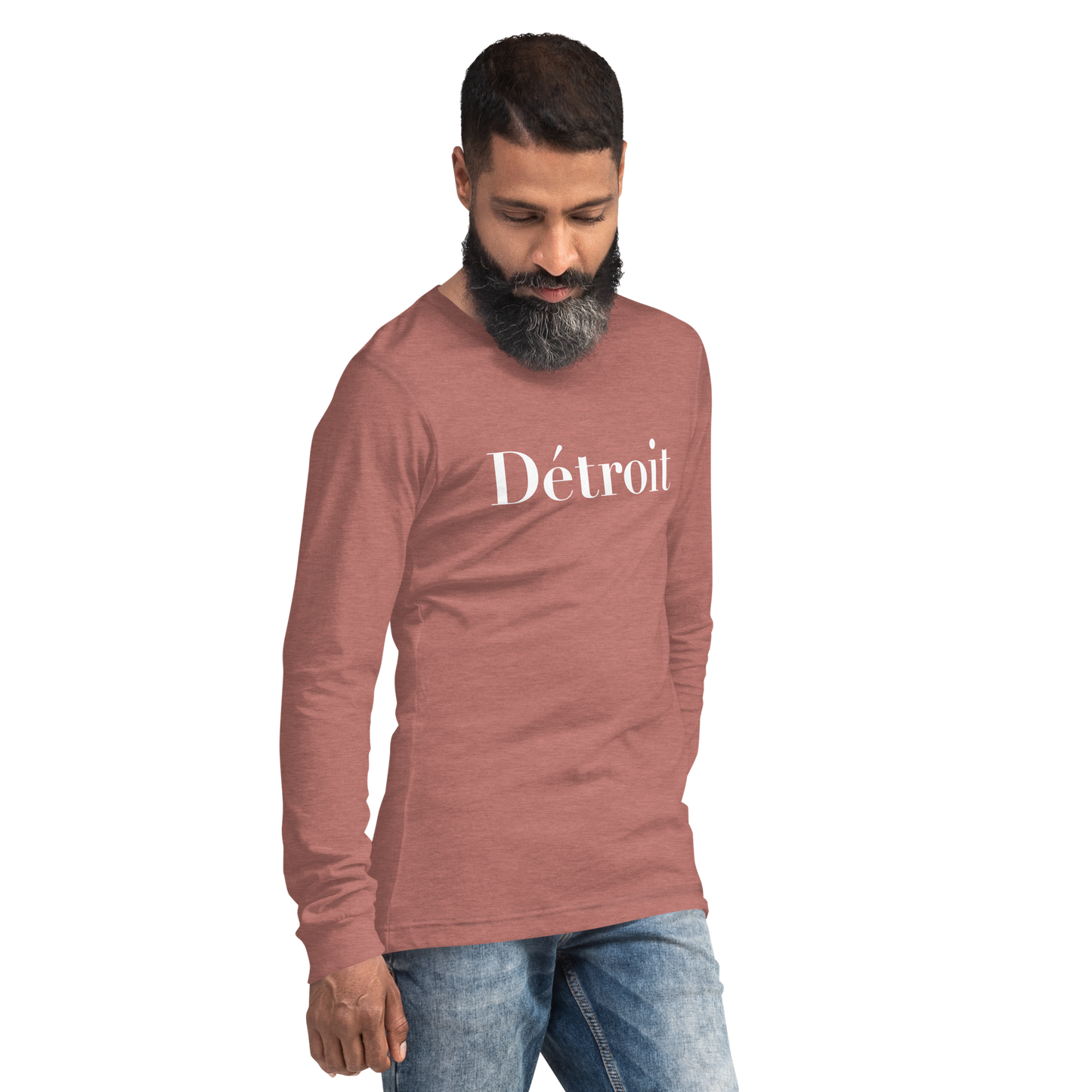 'Détroit' T-Shirt (Didot Font) | Unisex Long Sleeve