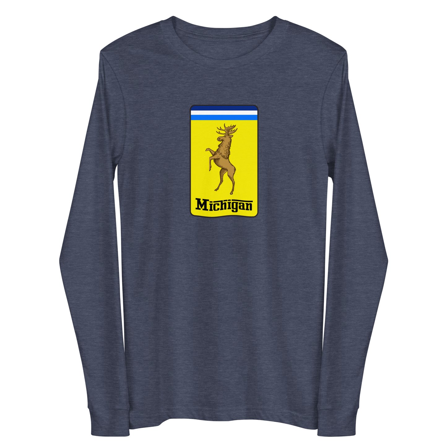 'Michigan' Unisex Long Sleeve T-Shirt (Italian Sports Car Parody)