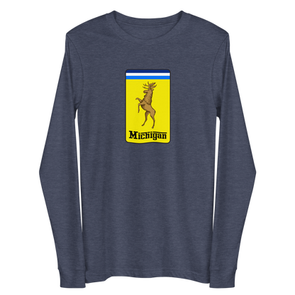 'Michigan' Unisex Long Sleeve T-Shirt (Italian Sports Car Parody)