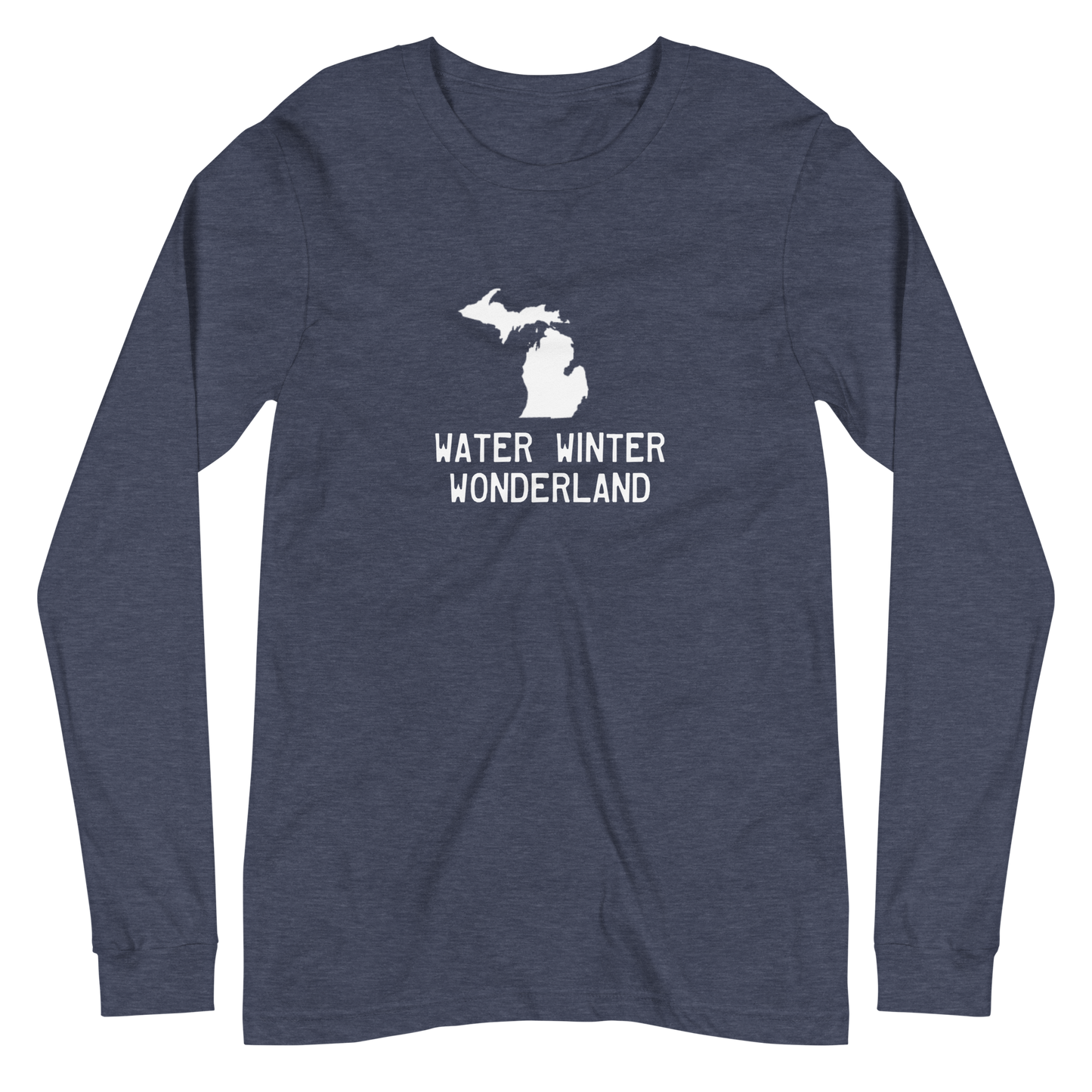 Michigan 'Water Winter Wonderland' Long Sleeve T-Shirt | Unisex